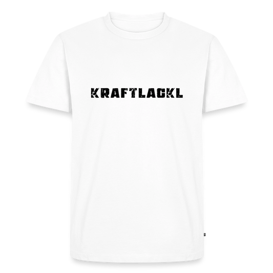 Kraftlackl, Männer Premium T-Shirt - Weiß