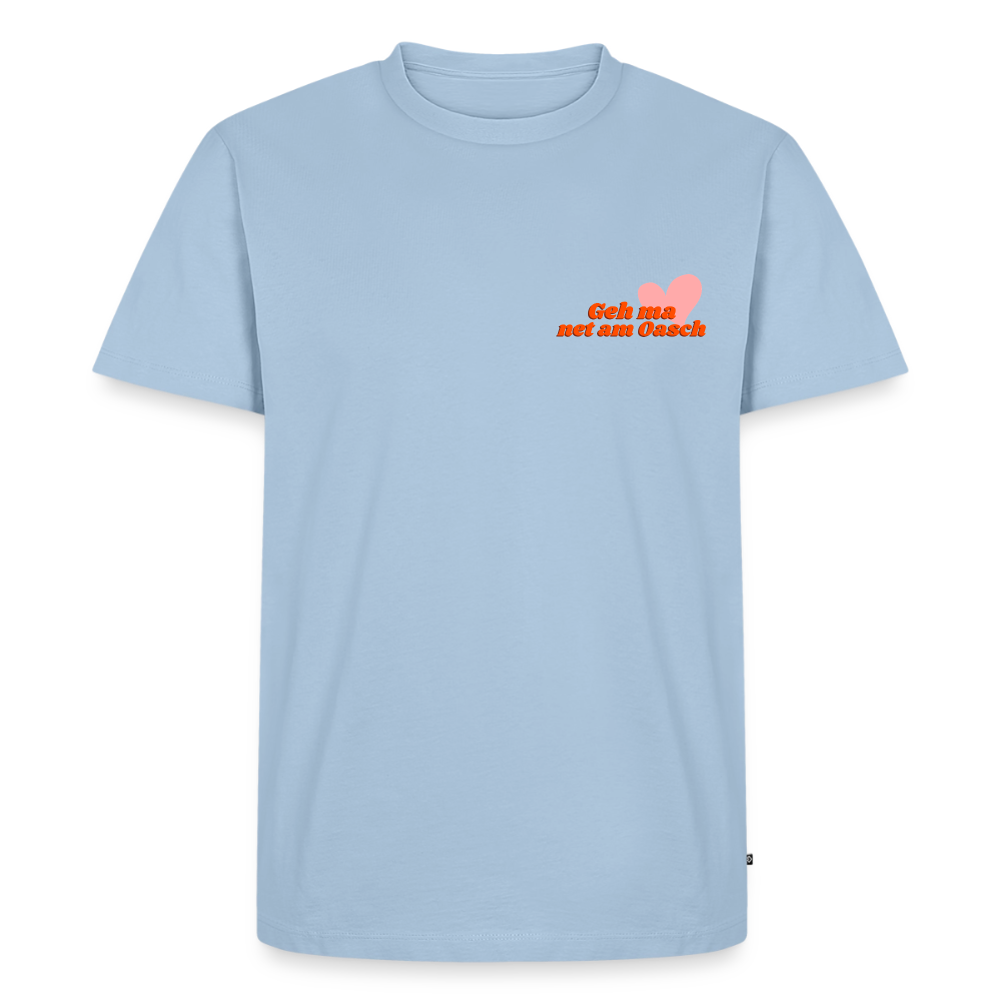 Geh ma net am Oasch, Männer Bio T-Shirt - Hellblau
