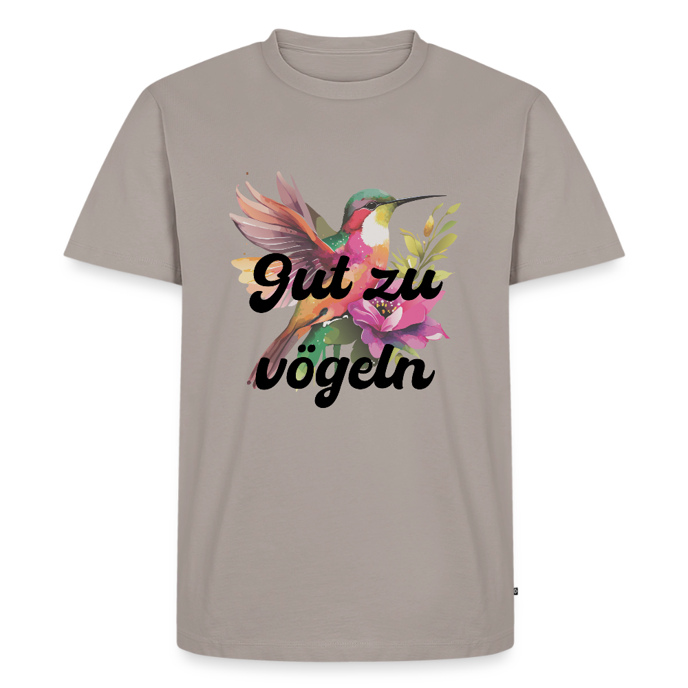 Gut zu vögeln Kolibri, Männer Premium T-Shirt - Taupe