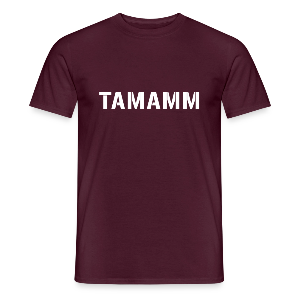 TAMAMM (Military Style), Männer T-Shirt - Ziegelrot