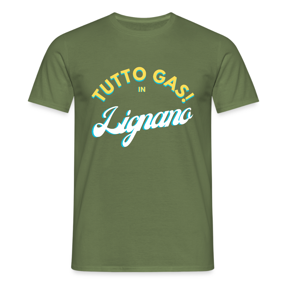 TUTTO GAS! in Lignano,  Männer T-Shirt - Militärgrün