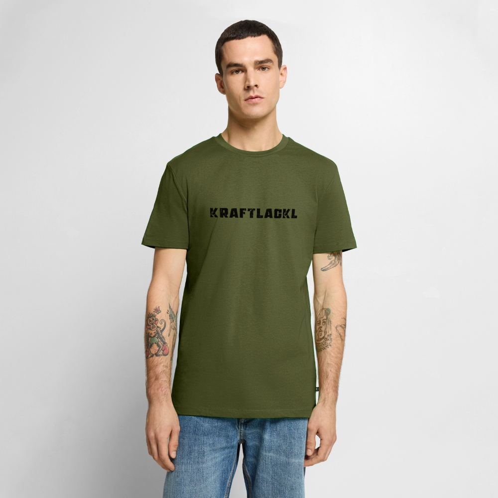 Kraftlackl, Männer Premium T-Shirt - Khaki