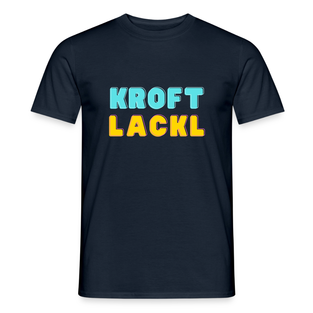 Kroftlackl, Männer T-Shirt - Navy