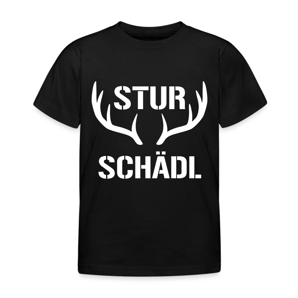 Sturschädl, Kinder (2 - 8 Jahre) T-Shirt - Schwarz
