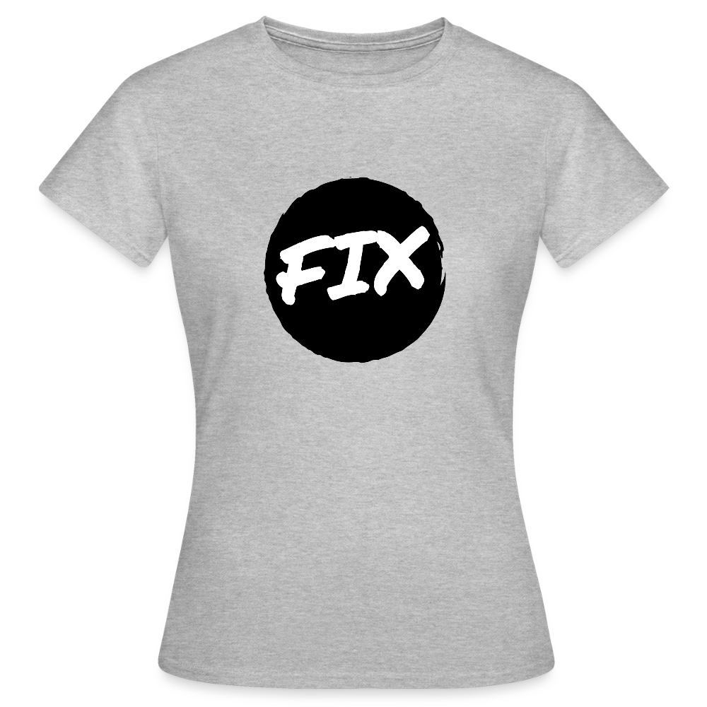 Fix - 100% sicher, fix hoit Oida ;-) Wiener Spruch, Frauen T-Shirt - Grau meliert