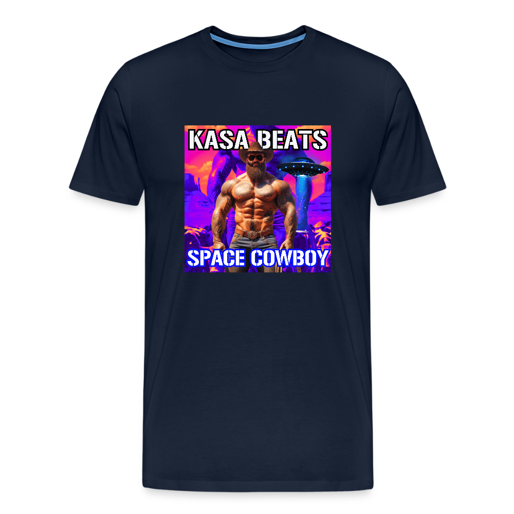 KASA BEATS - SPACE COWBOY, Men/ Männer Premium T-Shirt - Navy