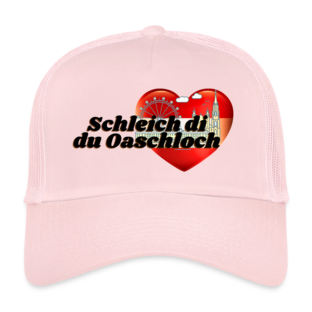 Schleich di du Oaschloch - Wien im Herzen, Trucker Cap/ Kapperl - Hellrosa