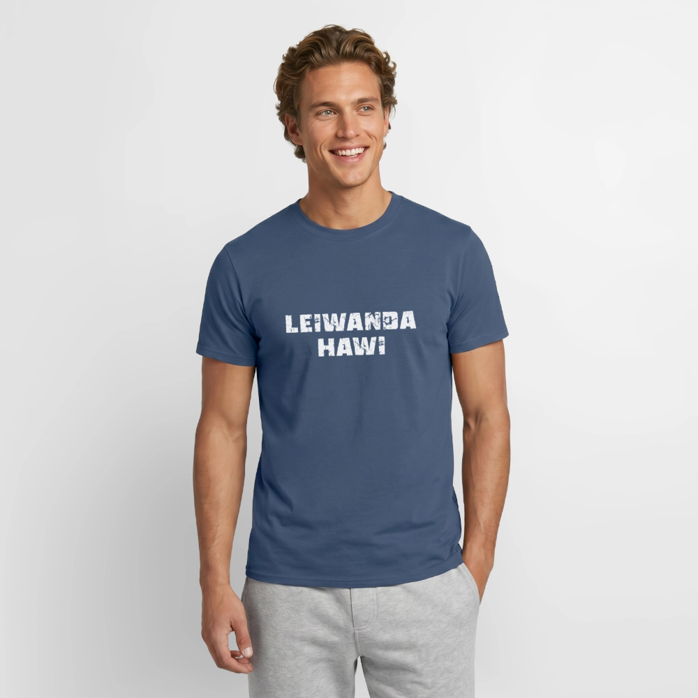 LEIWANDER HAWI, Männer T-Shirt - Dunkles Denimblau