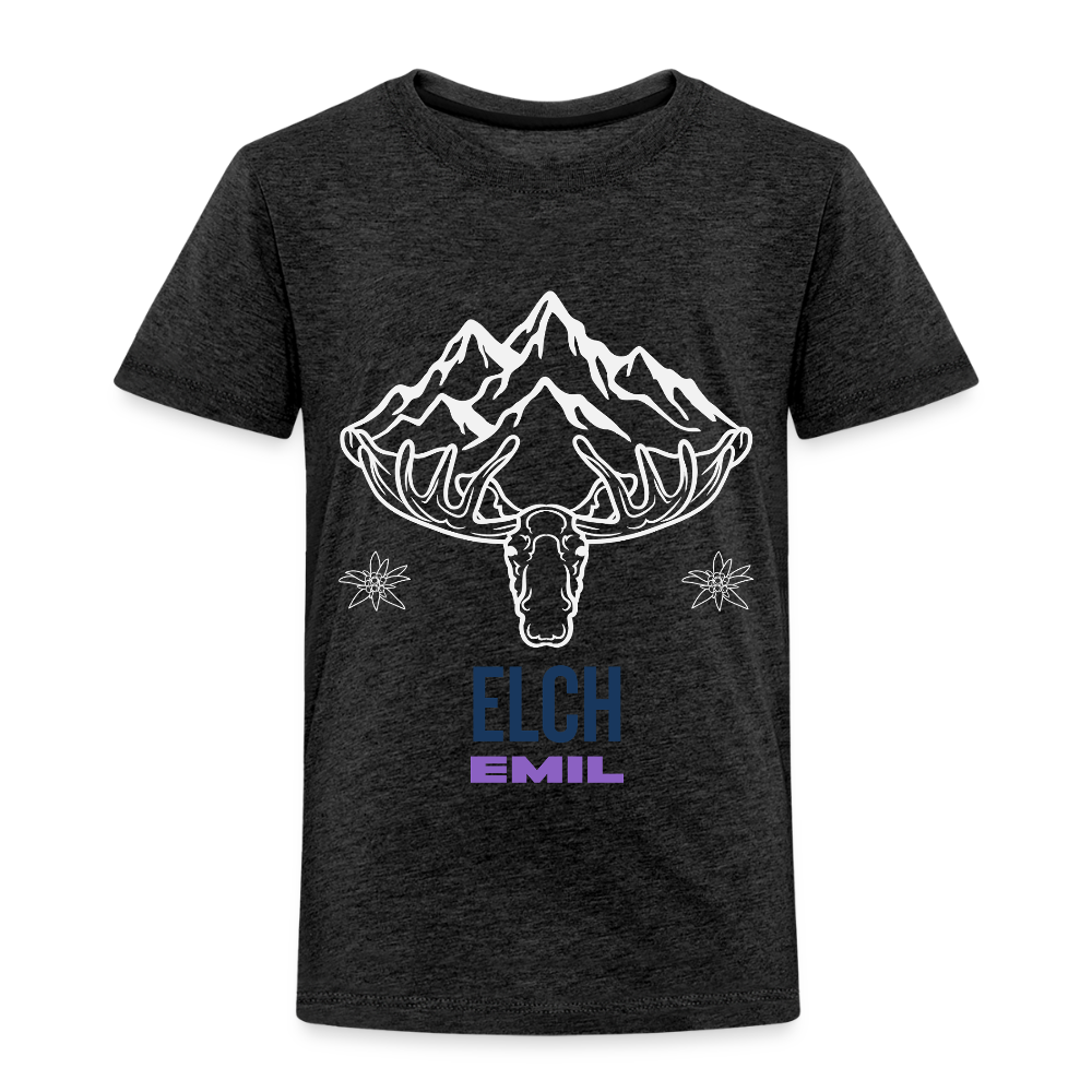Elch Emil in Österreich, Kinder Premium T-Shirt - Anthrazit