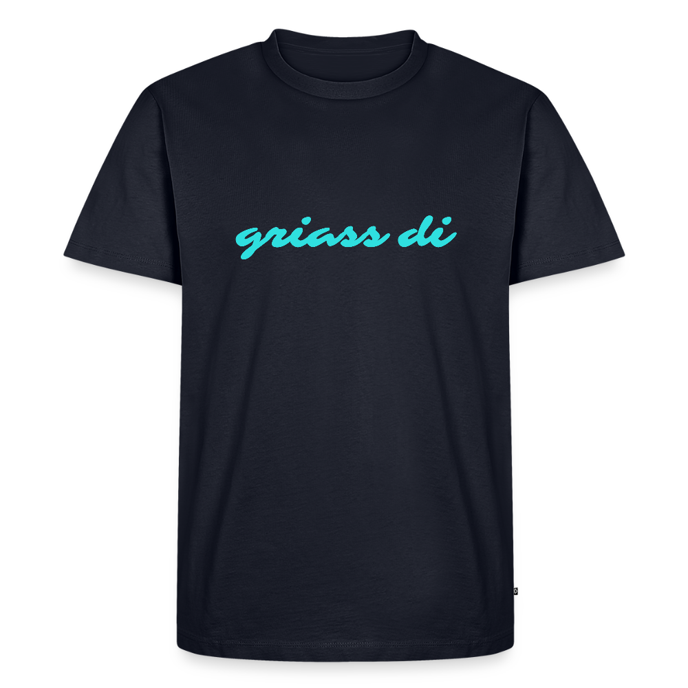 griass di - grüß dich, Männer Premium T-Shirt - Navy