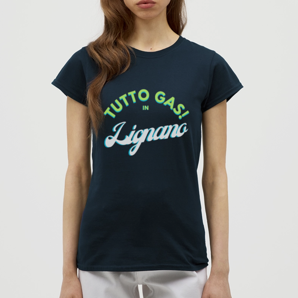 TUTTO GAS! in Lignano - Frauen T-Shirt - Navy