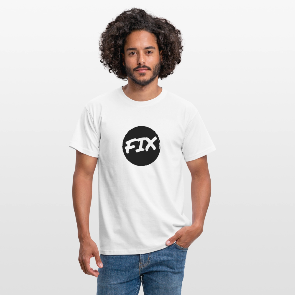 Fix - 100% sicher, fix hoit Oida ;-) Wiener Spruch, Männer T-Shirt - Weiß