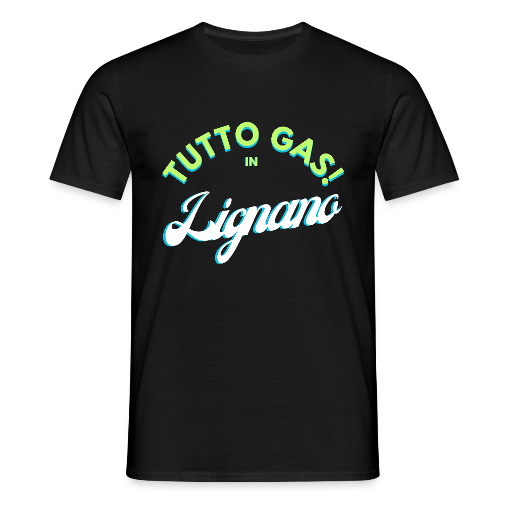 TUTTO GAS! in Lignano,  Männer T-Shirt - Schwarz