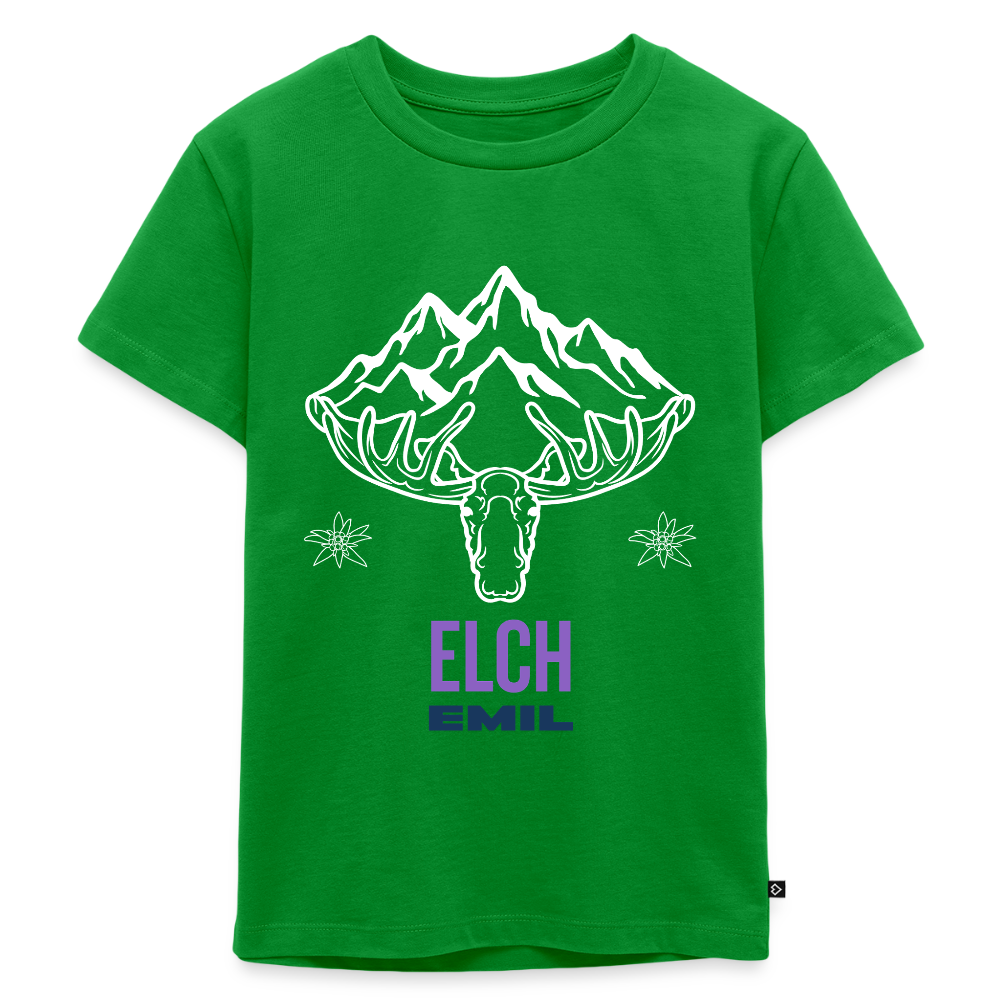 Elch Emil in Österreich, Kinder Premium T-Shirt - Grün