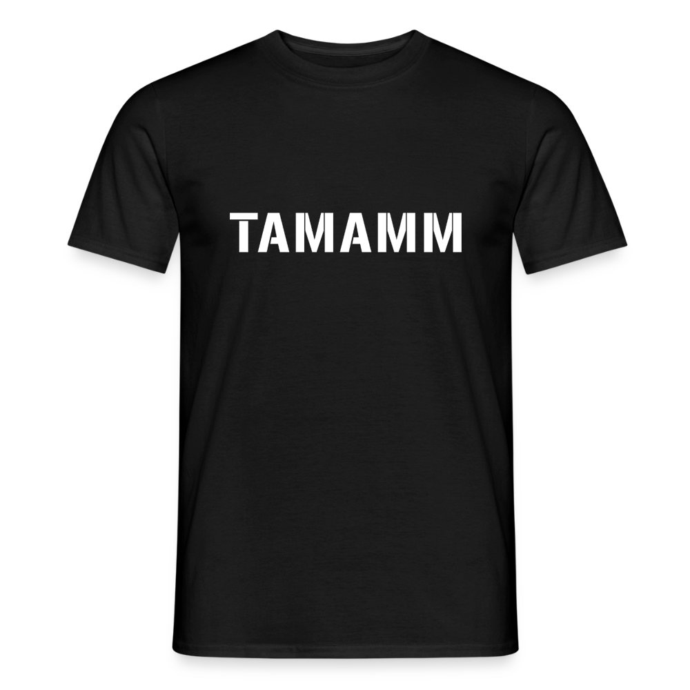 TAMAMM (Military Style), Männer T-Shirt - Schwarz