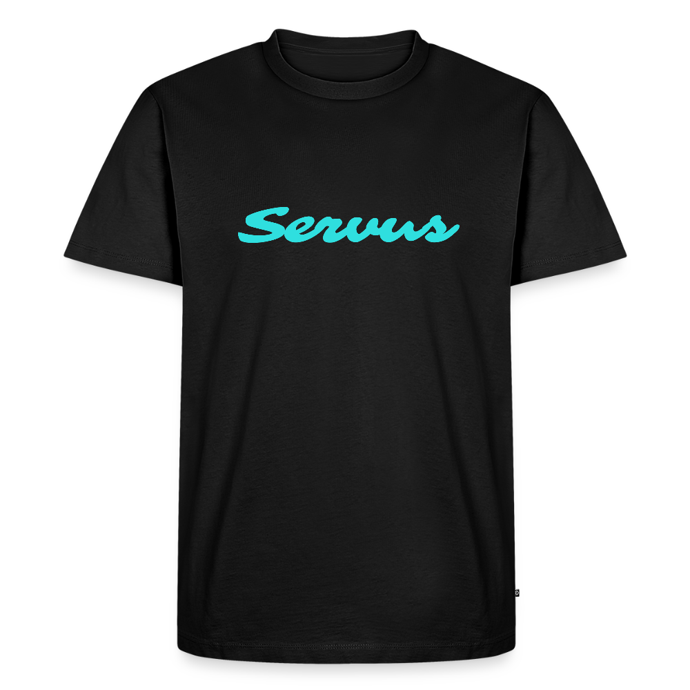 Servus (dt. Hallo), Männer Premium T-Shirt - Schwarz