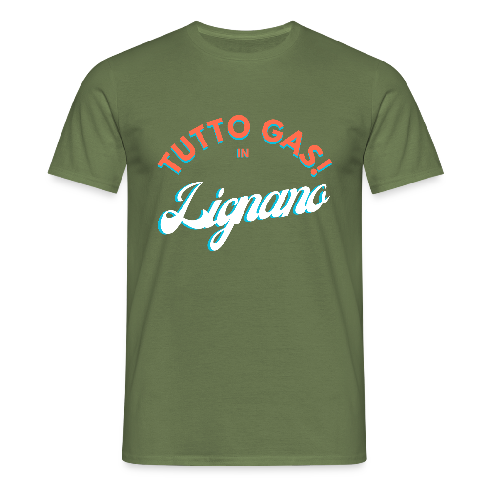 TUTTO GAS! in Lignano,  Männer T-Shirt - Militärgrün