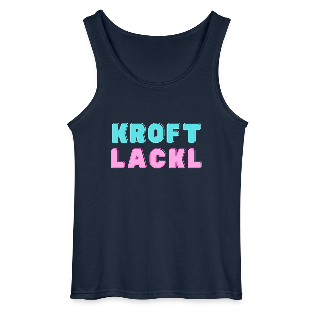 Kroftlackl, Männer Tank Top - Navy