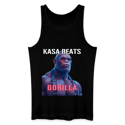 KASA BEATS - GORILLA, Men/ Männer Bio/ Organic Cotton Tank Top - Schwarz