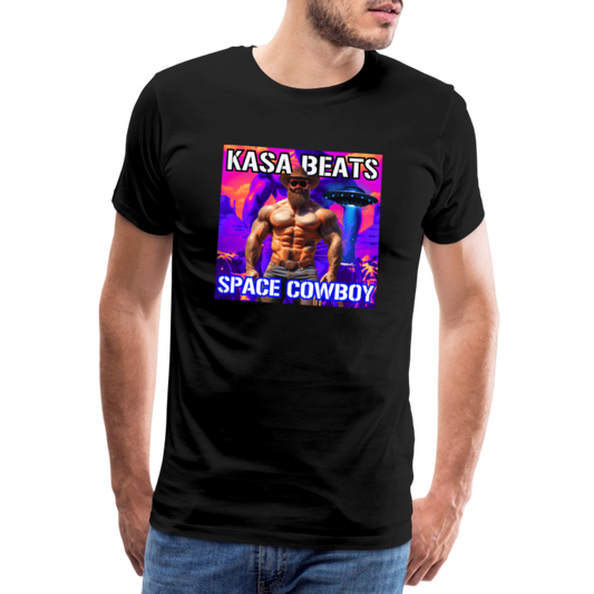 KASA BEATS - SPACE COWBOY, Men/ Männer Premium T-Shirt - Schwarz