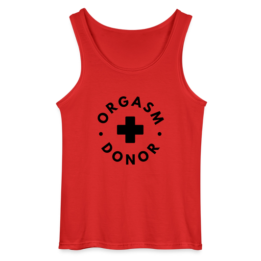 ORGASM DONOR, Men/ Männer Tank Top - Rot