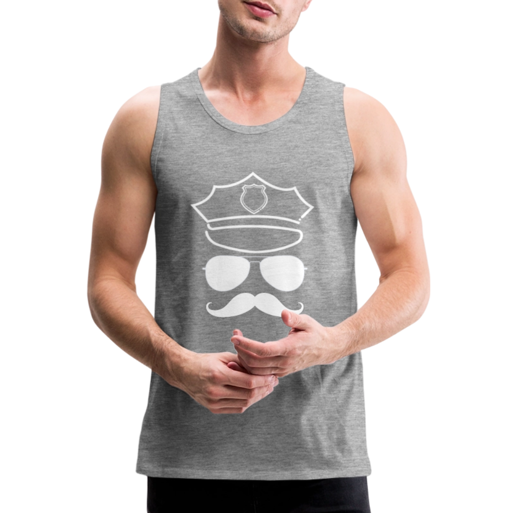 Hot Daddy - Männer Premium Tank Top - Grau meliert