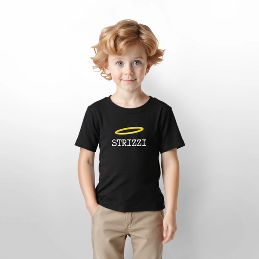 Strizzi, Stanley/ Stella Kinder (2 - 8 Jahre) Premium Bio-T-Shirt - Schwarz