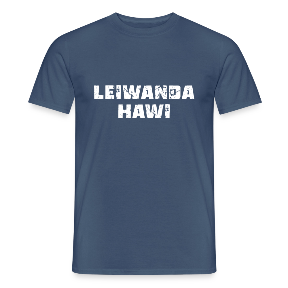 LEIWANDER HAWI, Männer T-Shirt - Dunkles Denimblau