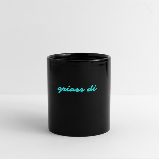 griass di - grüß dich, Häferl (dt. Tasse) schwarz - Schwarz