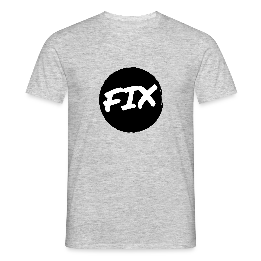 Fix - 100% sicher, fix hoit Oida ;-) Wiener Spruch, Männer T-Shirt - Grau meliert