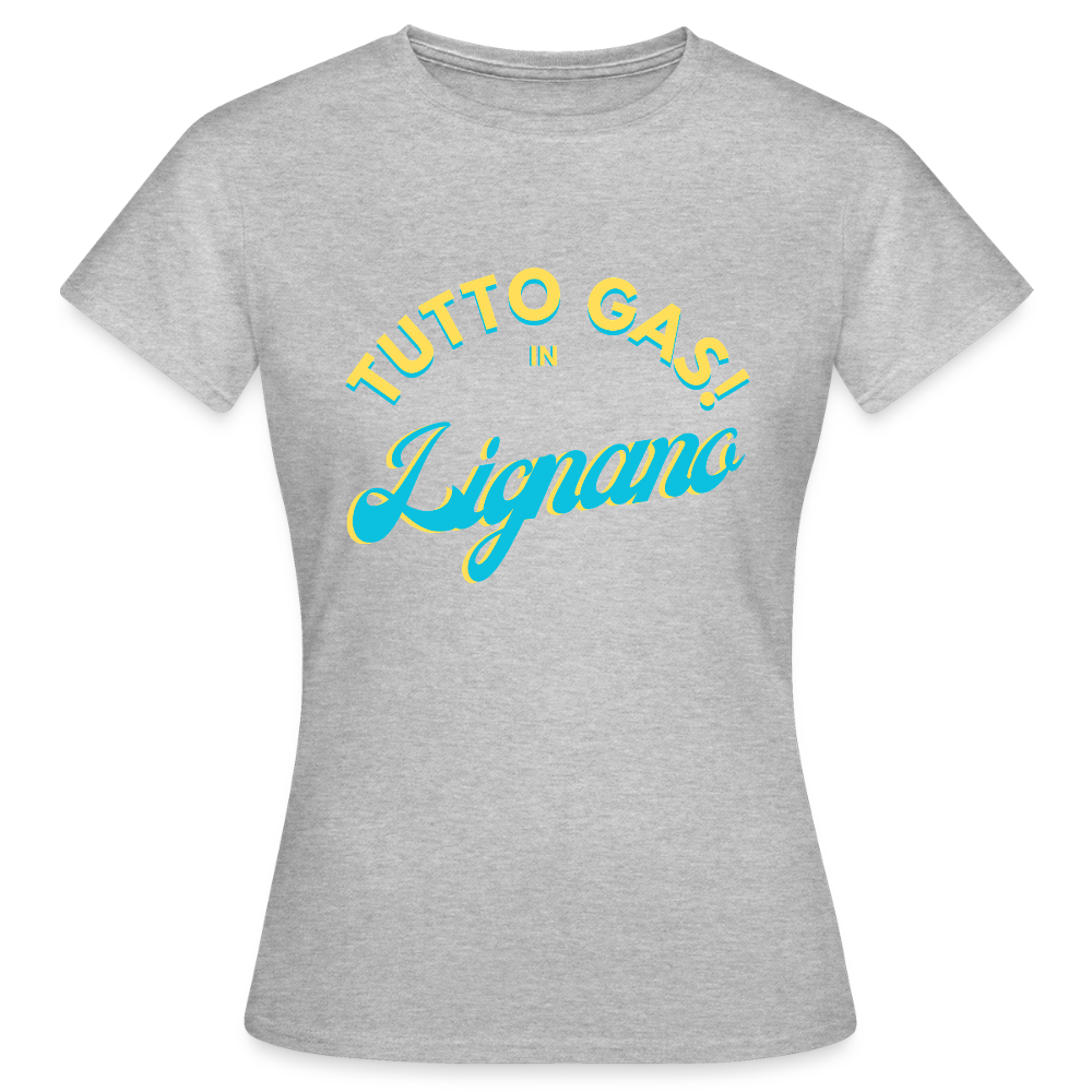 TUTTO GAS! in Lignano - Frauen T-Shirt - Grau meliert