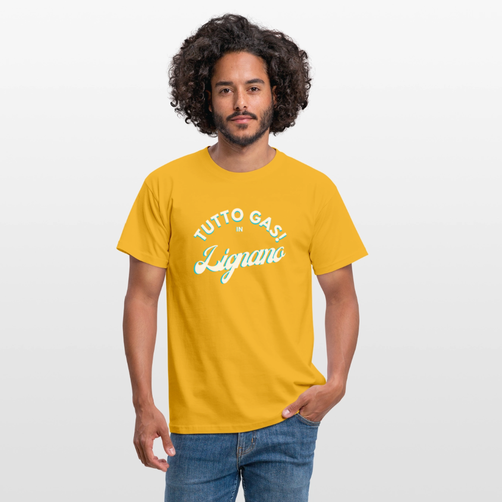 TUTTO GAS! in Lignano,  Männer T-Shirt - Gelb