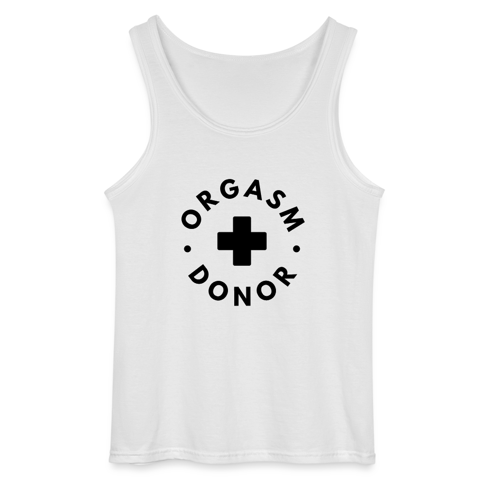 ORGASM DONOR, Men/ Männer Tank Top - Weiß
