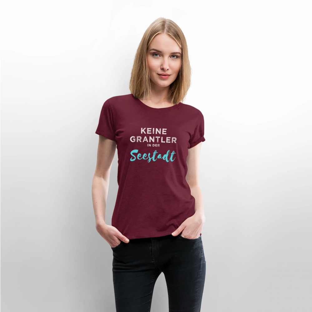 Keine Grantler in der Wiener Seestadt, Frauen Premium T-Shirt - Burgunderrot
