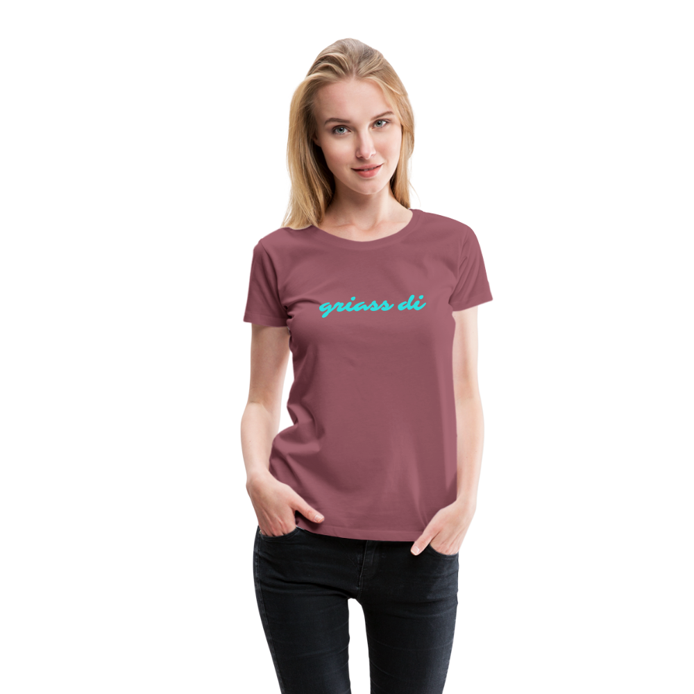 griass di - grüß dich, Frauen Premium T-Shirt - Malve