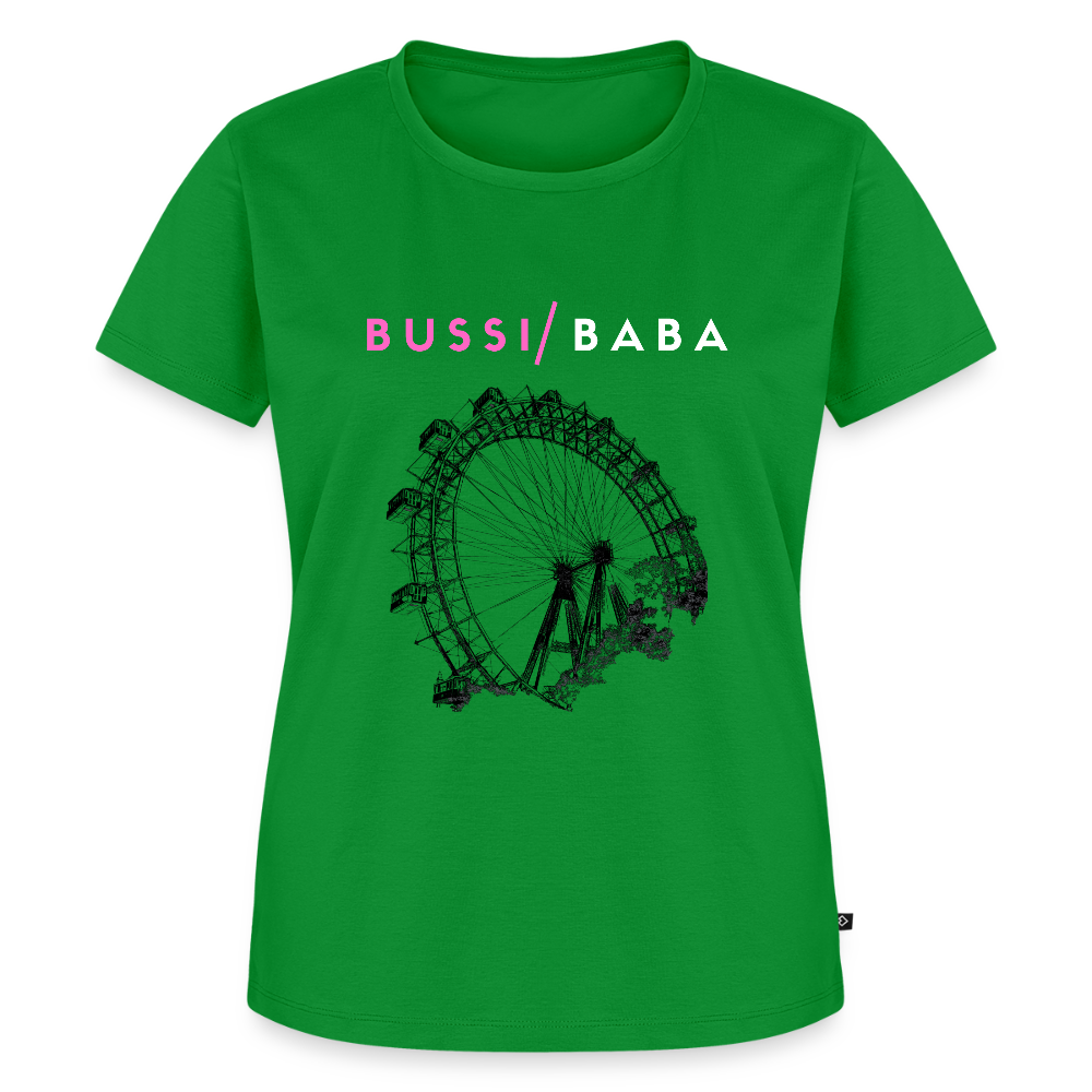 Bussi Baba pink - Wiener Riesenrad in schwarz, Frauen Premium T-Shirt - Grün