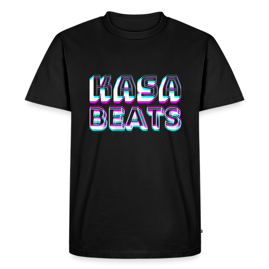 KASA BEATS, funky 3D letters, Men/ Männer Premium T-Shirt - Schwarz