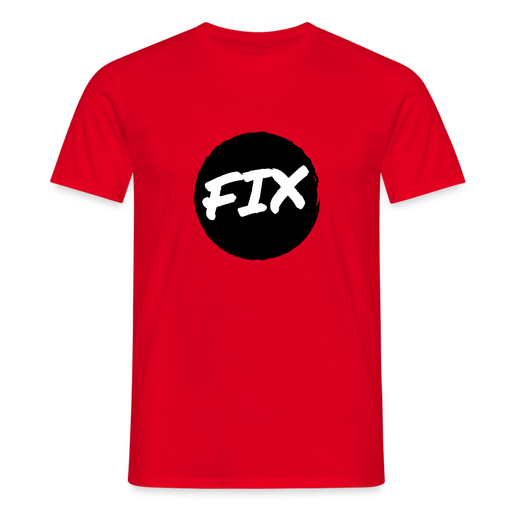 Fix - 100% sicher, fix hoit Oida ;-) Wiener Spruch, Männer T-Shirt - Rot