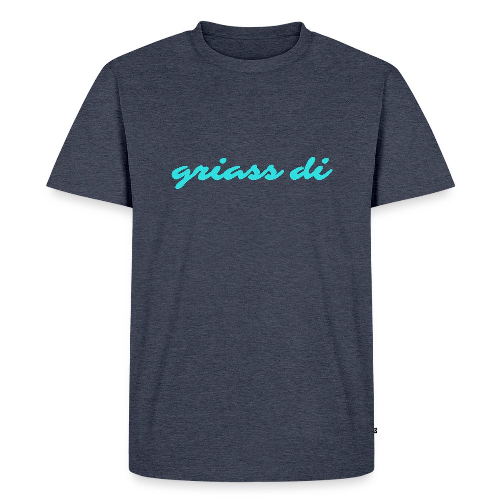 griass di - grüß dich, Männer Premium T-Shirt - Jeansblau 