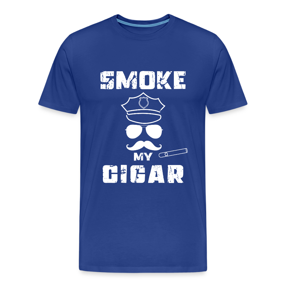Smoke My Cigar - Zigarren Mann mit Zigarre, Hot Daddy, Cigar Man, Men/ Männer Premium T-Shirt - Königsblau