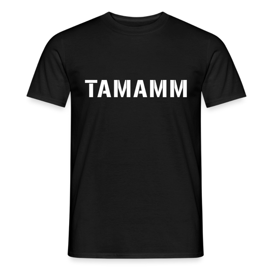 TAMAMM (Military Style), Männer T-Shirt - Schwarz
