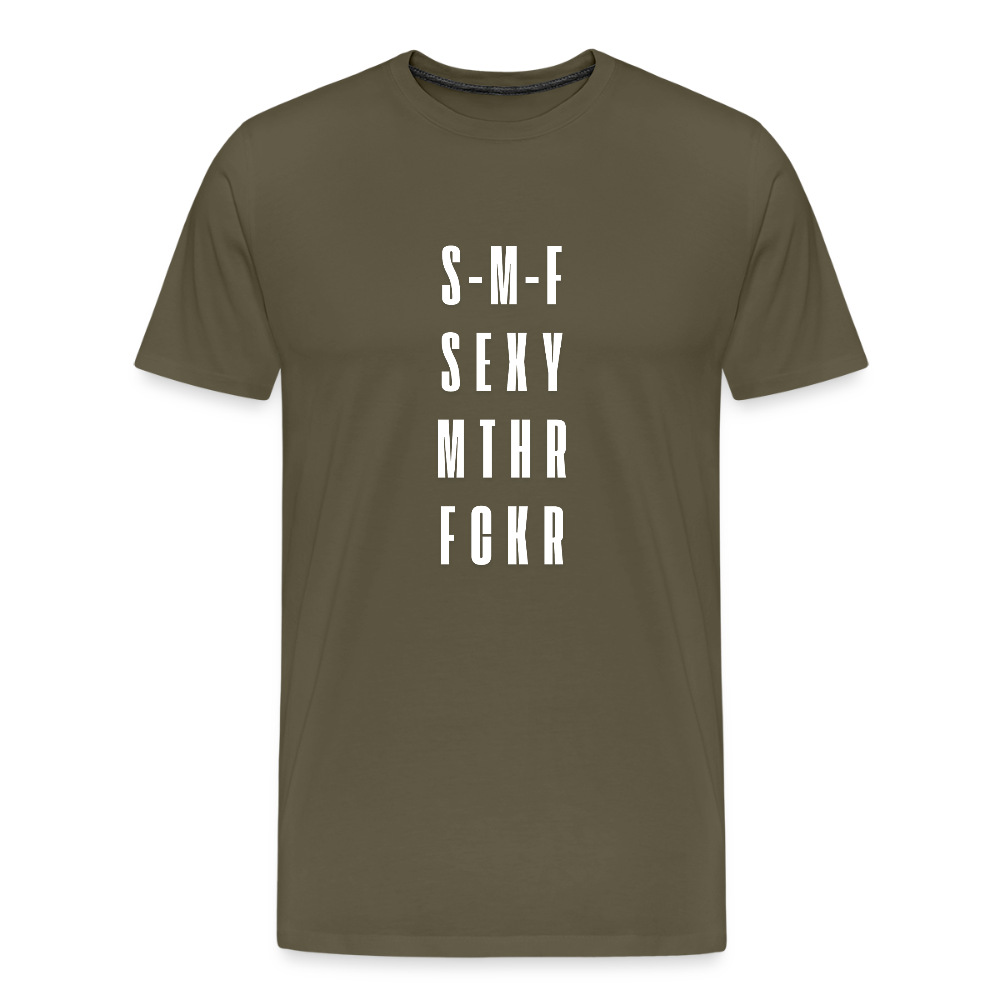 S-M-F SEXY MTHR FCKR, Männer Premium T-Shirt - Khaki