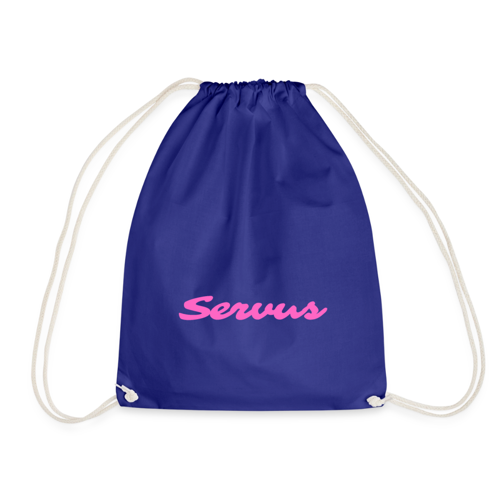 Servus in pink, Gym Bag - Turnsackerl - Königsblau
