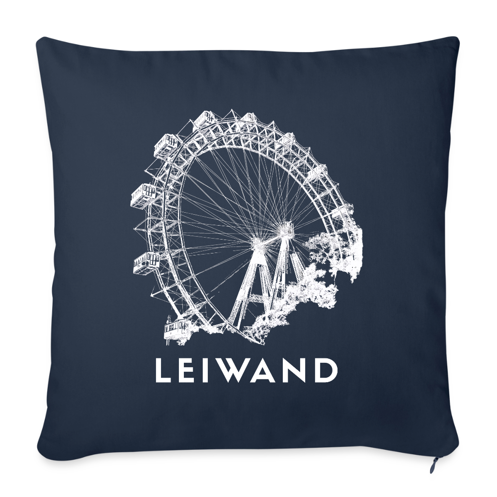 Wiener Riesenrad - LEIWAND,  Polster mit Füllung 44 x 44 cm - Navy