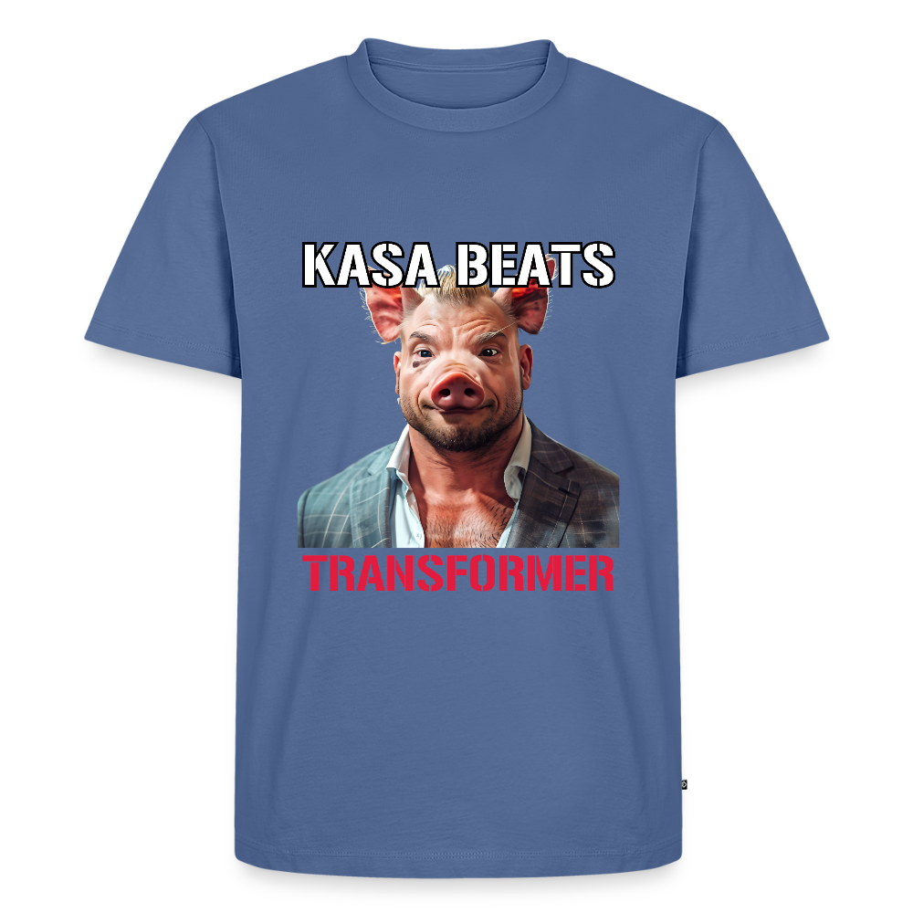 KASA BEATS - TRANSFORMER, Men Premium T-Shirt - Taubenblau