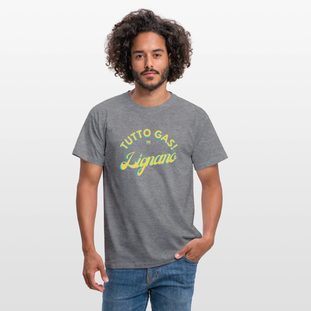 TUTTO GAS! in Lignano,  Männer T-Shirt - Graphit meliert