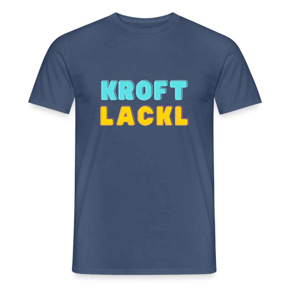 Kroftlackl, Männer T-Shirt - Dunkles Denimblau