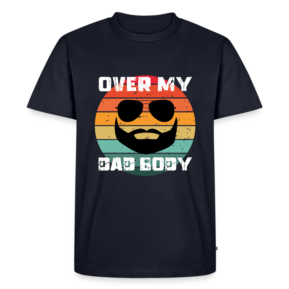 Over My Dad Body, Männer/ Men Premium T-Shirt - Navy