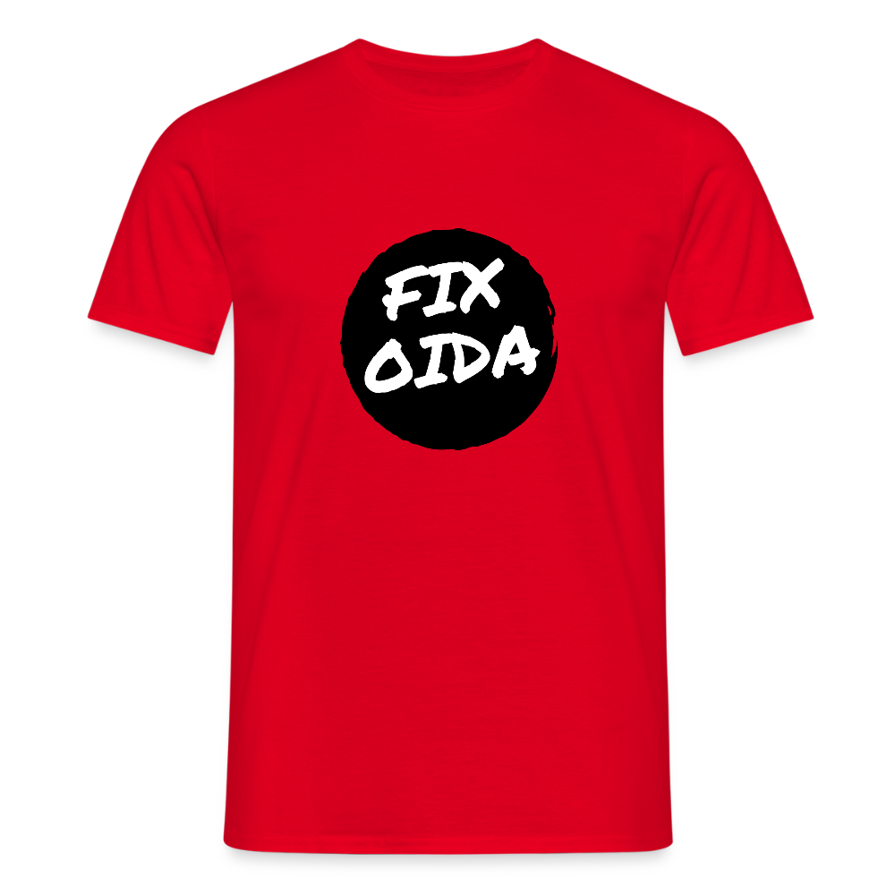 Fix Oida - Wiener Spruch, Männer T-Shirt - Rot