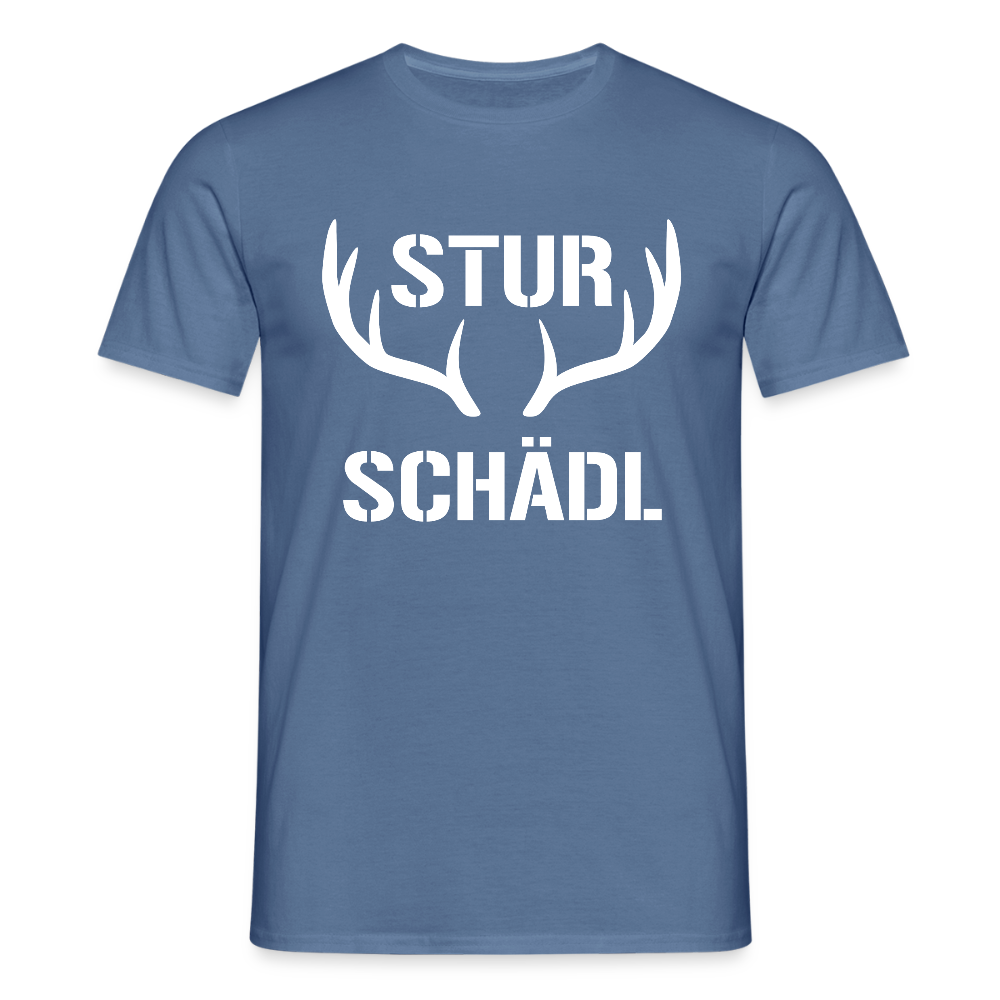 Sturschädl,  Männer T-Shirt - Taubenblau 